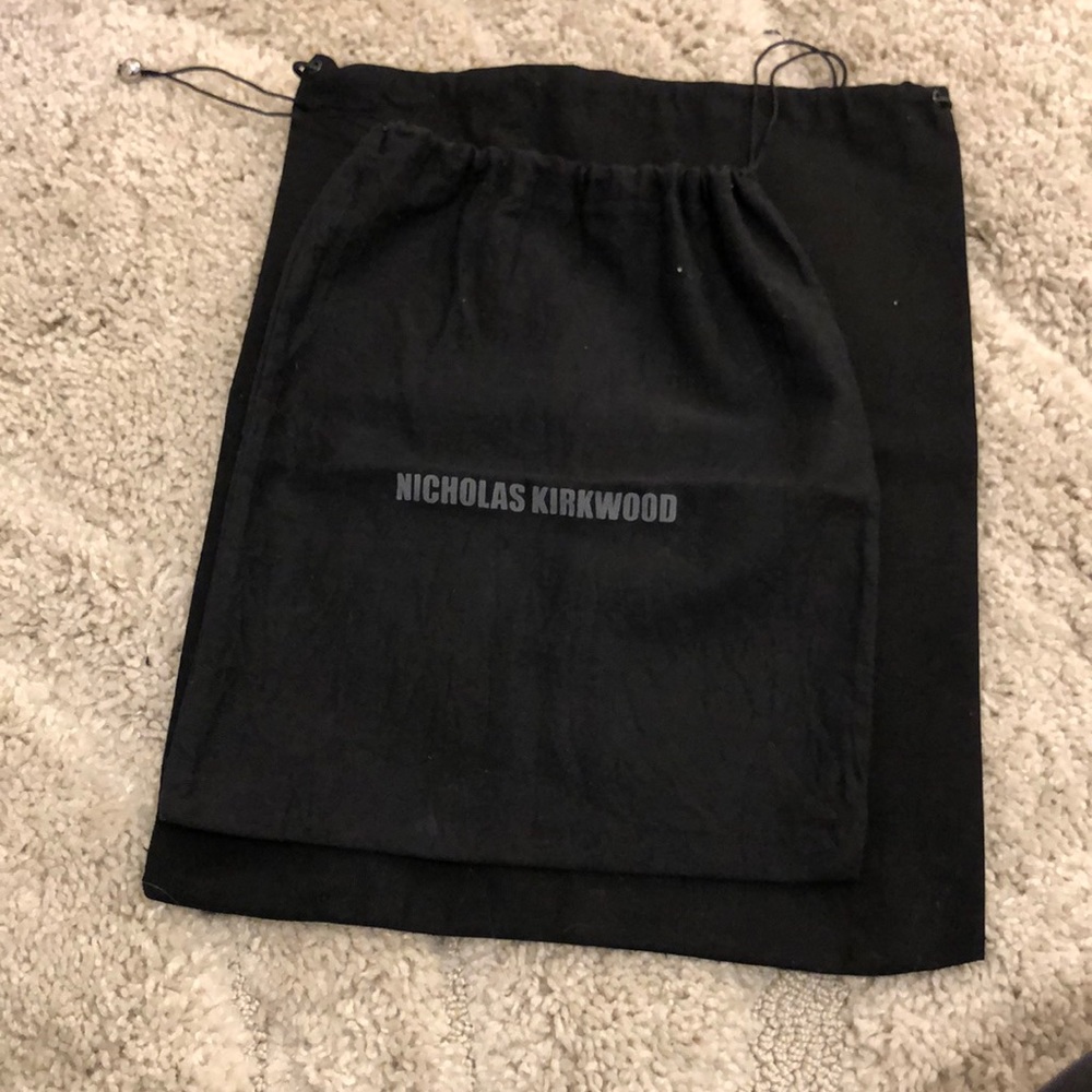 Bundle of 2 black medium size dust bags